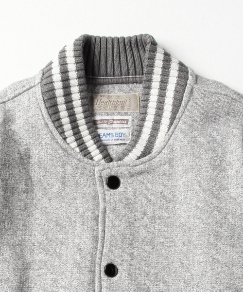 BEAMS BOY（ビームスボーイ）の「Healthknit / スウェット アワード ジャケット（スウェット・レディース・グレー/ネイビー・ONE SIZE）」の19枚目の写真