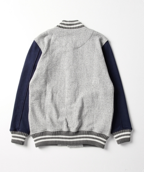 BEAMS BOY（ビームスボーイ）の「Healthknit / スウェット アワード ジャケット（スウェット・レディース・グレー/ネイビー・ONE SIZE）」の22枚目の写真