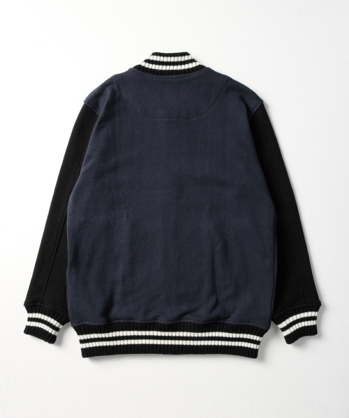 BEAMS BOY（ビームスボーイ）の「Healthknit / スウェット アワード ジャケット（スウェット・レディース・グレー/ネイビー・ONE SIZE）」の18枚目の写真