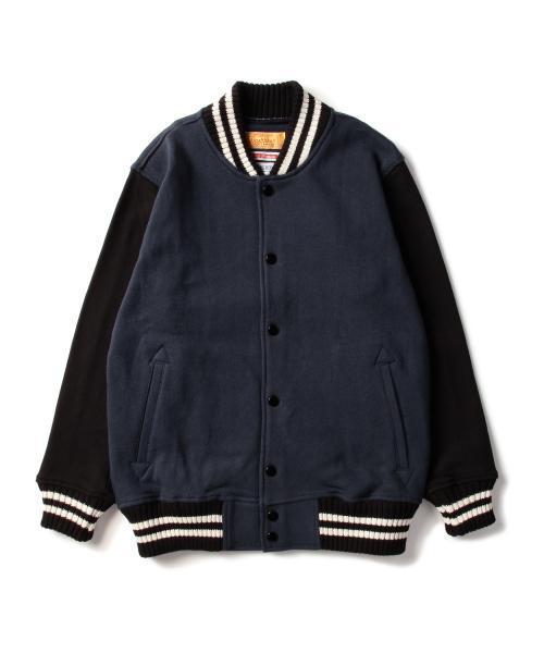 BEAMS BOY（ビームスボーイ）の「Healthknit / スウェット アワード ジャケット（スウェット・レディース・グレー/ネイビー・ONE SIZE）」の12枚目の写真