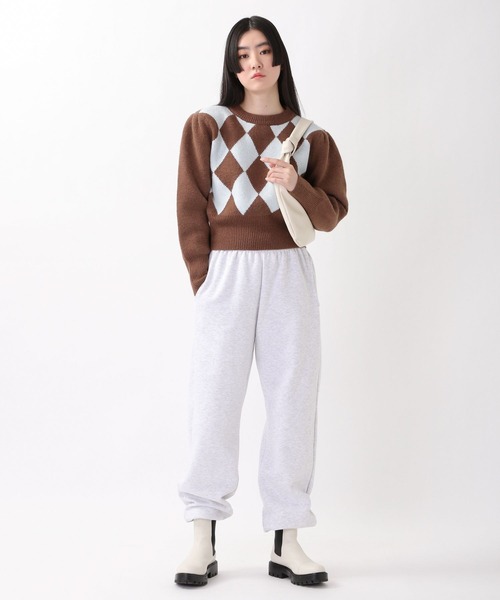 ALAND(エーランド)の「3.3Field Trip/ARGYLEニットクループルオーバー 2261516(ニット/セーター・レディース・ブラウン/ブラック・FREE)」の12枚目の写真