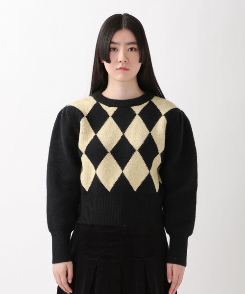 ALAND(エーランド)の「3.3Field Trip/ARGYLEニットクループルオーバー 2261516(ニット/セーター・レディース・ブラウン/ブラック・FREE)」の20枚目の写真