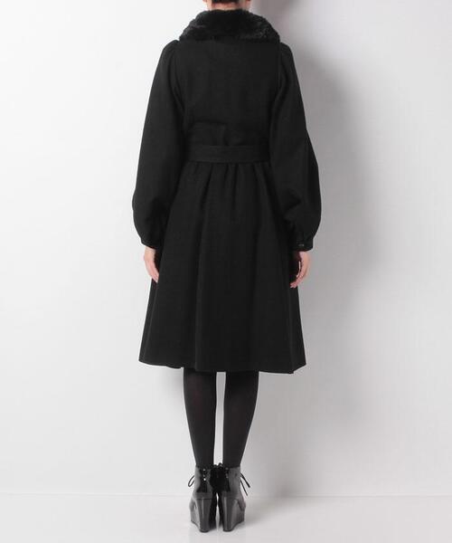 To b. by agnes b.（トゥービーバイアニエスベー）の「WD44 MANTEAU コート（その他アウター・レディース・ブラック・36）」の4枚目の写真