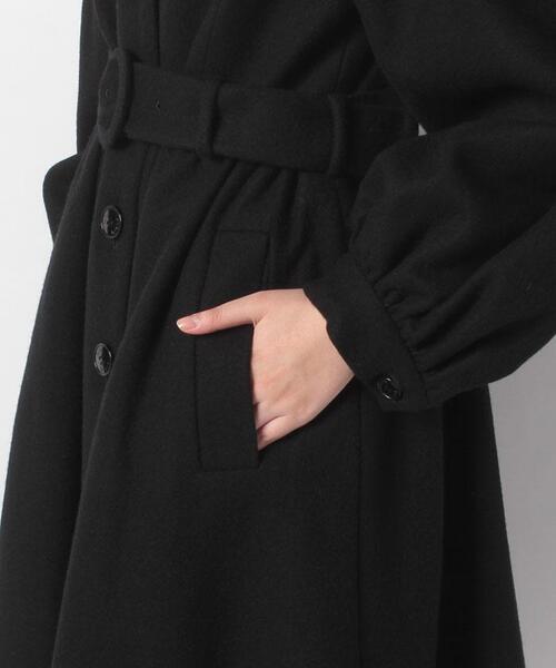 To b. by agnes b.（トゥービーバイアニエスベー）の「WD44 MANTEAU コート（その他アウター・レディース・ブラック・36）」の2枚目の写真