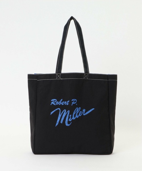 ikka(イッカ)の「Robert P.Miller ロバートピーミラー オニベジトートバッグ(トートバッグ・メンズ・ブラック/クリアイエロー/グリーン/ブルー・FREE)」の2枚目の写真