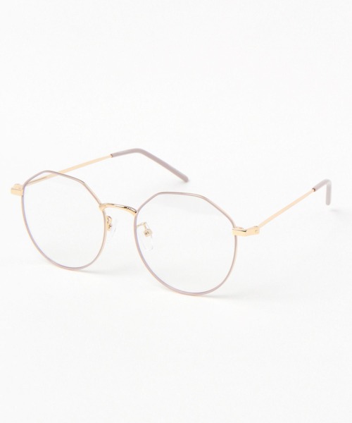 niko and...（ニコアンド）の「オリジナル細リムクラウンパント伊達メガネ（メガネ・レディース・キャメル/ベージュ・FREE）」の2枚目の写真