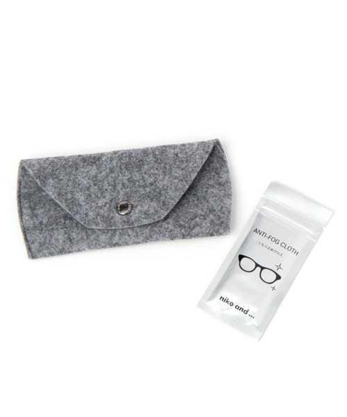 niko and...（ニコアンド）の「オリジナル細リムクラウンパント伊達メガネ（メガネ・レディース・キャメル/ベージュ・FREE）」の12枚目の写真