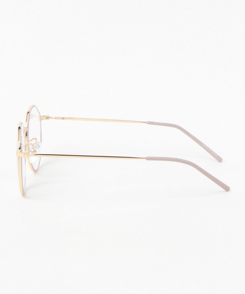 niko and...（ニコアンド）の「オリジナル細リムクラウンパント伊達メガネ（メガネ・レディース・キャメル/ベージュ・FREE）」の3枚目の写真