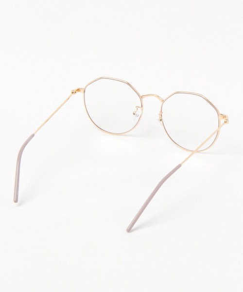 niko and...（ニコアンド）の「オリジナル細リムクラウンパント伊達メガネ（メガネ・レディース・キャメル/ベージュ・FREE）」の5枚目の写真