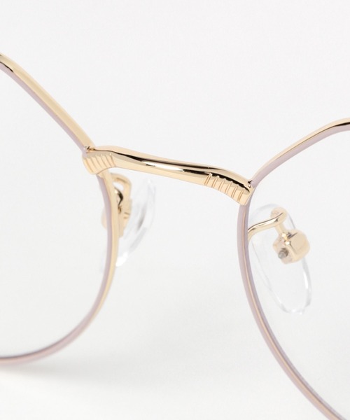 niko and...（ニコアンド）の「オリジナル細リムクラウンパント伊達メガネ（メガネ・レディース・キャメル/ベージュ・FREE）」の6枚目の写真