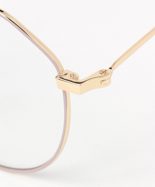 niko and...（ニコアンド）の「オリジナル細リムクラウンパント伊達メガネ（メガネ・レディース・キャメル/ベージュ・FREE）」の7枚目の写真