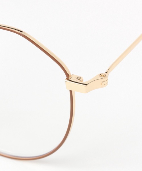 niko and...（ニコアンド）の「オリジナル細リムクラウンパント伊達メガネ（メガネ・レディース・キャメル/ベージュ・FREE）」の10枚目の写真