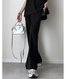 Re:EDIT | [2024SS COLLECTION][低身長/高身長/大きいサイズ有]ストレッチツイルスリットパンツ(その他パンツ)