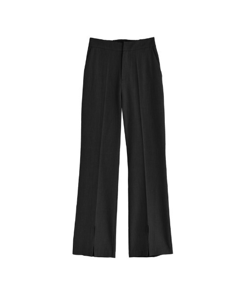 Re:EDIT（リエディ）の「[mau×Re:EDIT][mauコラボ][低身長/高身長][スリット有or無し]ストレッチミックスツイルセミフレアパンツ（その他パンツ・レディース・アイボリー/ブラウン/グリーン/イエロー/ブラック/チャコールグレー/モカ/キャメル/ベージュ系その他/ベージュ/グレー系その他/ブラック系その他/ナチュラル・AM/LARGE/MEDIUM/AS/TALL/X-LARGE）」の16枚目の写真