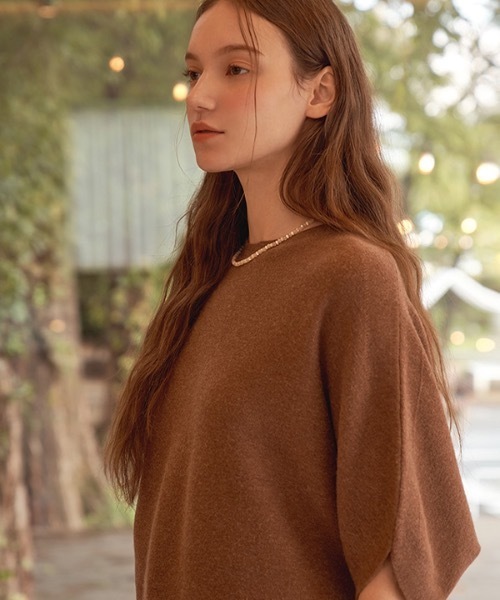 deBURN（デバーン）の「【deBURN 】バットウィングスリーブ ラウンドニット / batwing sleeve round_KN（ニット/セーター・レディース・カーキ/ブラウン/ライトベージュ/ライトグレー/ブラック・FREE）」の13枚目の写真