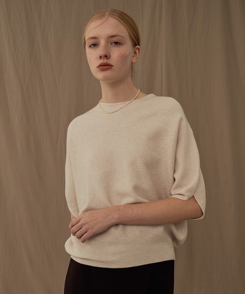 deBURN（デバーン）の「【deBURN 】バットウィングスリーブ ラウンドニット / batwing sleeve round_KN（ニット/セーター・レディース・カーキ/ブラウン/ライトベージュ/ライトグレー/ブラック・FREE）」の18枚目の写真