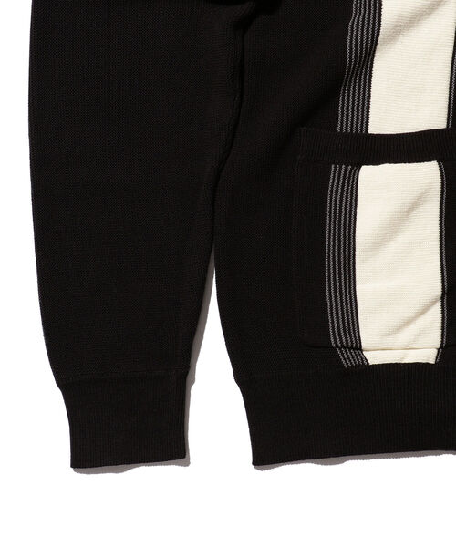 BEAMS PLUS（ビームスプラス）の「BEAMS PLUS / コットン ストライプ カーディガン（カーディガン/ボレロ・メンズ・マスタード/グリーン/ブラック/ブラウン・S/M/XL/L）」の11枚目の写真