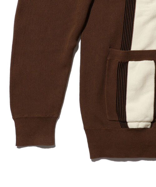 BEAMS PLUS（ビームスプラス）の「BEAMS PLUS / コットン ストライプ カーディガン（カーディガン/ボレロ・メンズ・マスタード/グリーン/ブラック/ブラウン・S/M/XL/L）」の16枚目の写真