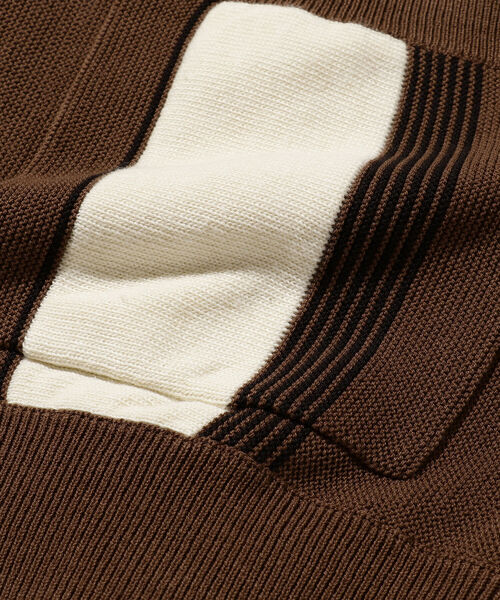 BEAMS PLUS（ビームスプラス）の「BEAMS PLUS / コットン ストライプ カーディガン（カーディガン/ボレロ・メンズ・マスタード/グリーン/ブラック/ブラウン・S/M/XL/L）」の17枚目の写真