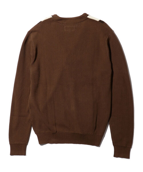 BEAMS PLUS（ビームスプラス）の「BEAMS PLUS / コットン ストライプ カーディガン（カーディガン/ボレロ・メンズ・マスタード/グリーン/ブラック/ブラウン・S/M/XL/L）」の18枚目の写真