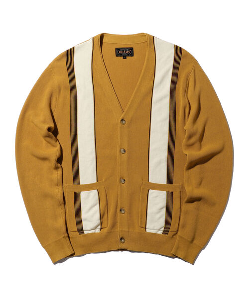 BEAMS PLUS（ビームスプラス）の「BEAMS PLUS / コットン ストライプ カーディガン（カーディガン/ボレロ・メンズ・マスタード/グリーン/ブラック/ブラウン・S/M/XL/L）」の19枚目の写真