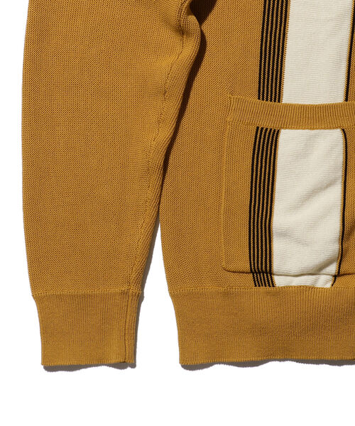 BEAMS PLUS（ビームスプラス）の「BEAMS PLUS / コットン ストライプ カーディガン（カーディガン/ボレロ・メンズ・マスタード/グリーン/ブラック/ブラウン・S/M/XL/L）」の21枚目の写真