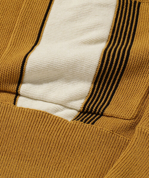 BEAMS PLUS（ビームスプラス）の「BEAMS PLUS / コットン ストライプ カーディガン（カーディガン/ボレロ・メンズ・マスタード/グリーン/ブラック/ブラウン・S/M/XL/L）」の22枚目の写真
