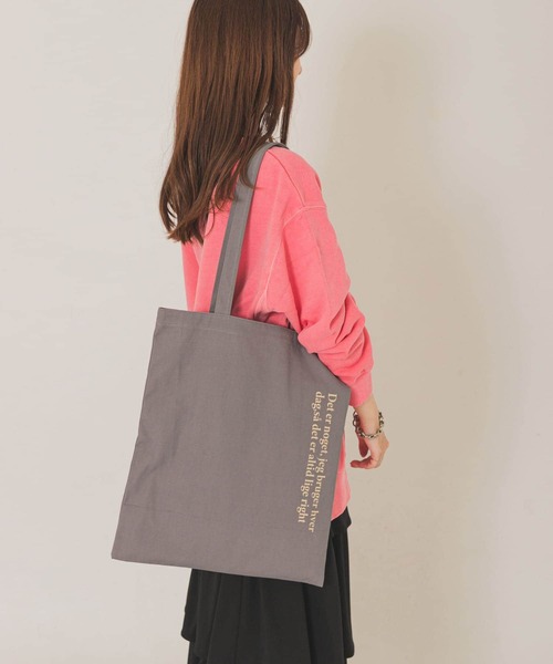 RODE SKO(ロデスコ)の「ロゴトートバッグ(トートバッグ・レディース・グリーン/アニマル/ホワイト/ピンク/ブラック/グレー/オレンジ・ONE)」の3枚目の写真