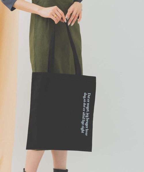 RODE SKO(ロデスコ)の「ロゴトートバッグ(トートバッグ・レディース・グリーン/アニマル/ホワイト/ピンク/ブラック/グレー/オレンジ・ONE)」の2枚目の写真