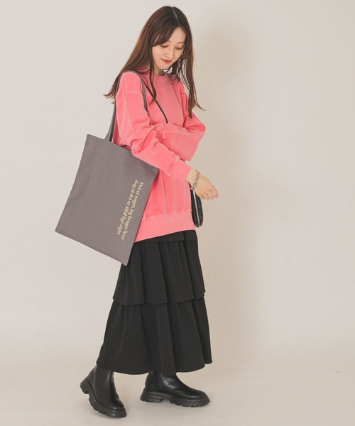 RODE SKO(ロデスコ)の「ロゴトートバッグ(トートバッグ・レディース・グリーン/アニマル/ホワイト/ピンク/ブラック/グレー/オレンジ・ONE)」の21枚目の写真