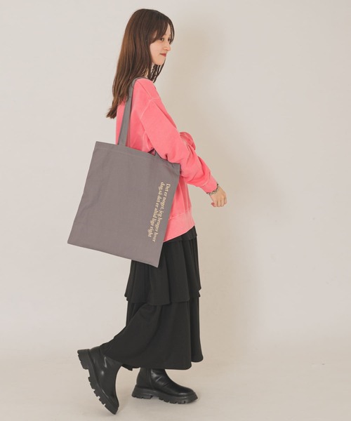 RODE SKO(ロデスコ)の「ロゴトートバッグ(トートバッグ・レディース・グリーン/アニマル/ホワイト/ピンク/ブラック/グレー/オレンジ・ONE)」の22枚目の写真