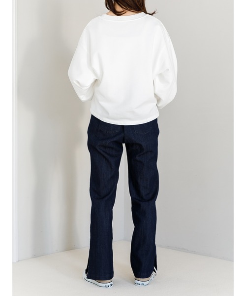 SLURR(スラ―)の「ミッキー&ミニー/プルオーバー(Tシャツ/カットソー・レディース・オフホワイト/ベージュ・FREE)」の9枚目の写真