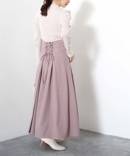 archives（アルシーヴ）の「バックレースアップスカート（スカート・レディース・グレー/ブルー/アイボリー/モカ/ブラック・MEDIUM）」の15枚目の写真