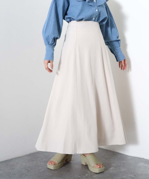 archives（アルシーヴ）の「バックレースアップスカート（スカート・レディース・グレー/ブルー/アイボリー/モカ/ブラック・MEDIUM）」の9枚目の写真