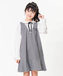 チェックドッキングワンピ