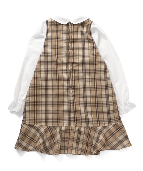 algy(アルジー)の「チェックドッキングワンピ(ワンピース・キッズ・ブラック/ベージュ・SMALL/MEDIUM/X-SMALL/XX-SMALL/XXX-SMALL)」の16枚目の写真