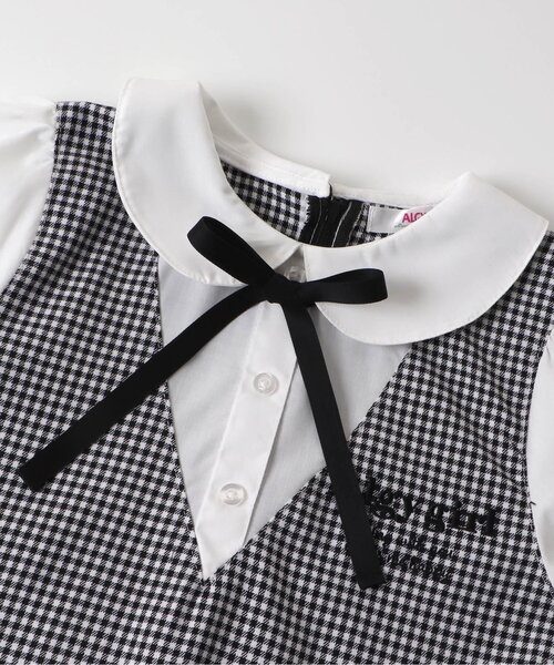 algy(アルジー)の「チェックドッキングワンピ(ワンピース・キッズ・ブラック/ベージュ・SMALL/MEDIUM/X-SMALL/XX-SMALL/XXX-SMALL)」の11枚目の写真
