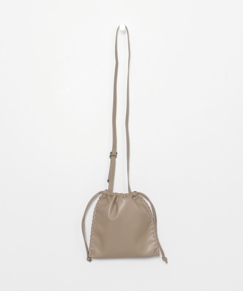 SENSE OF PLACE by URBAN RESEARCH（センスオブプレイスバイアーバンリサーチ）の「フェイクレザーハンドステッチキンチャクショルダー（ショルダーバッグ・メンズ・ブラック/グリーン/モカ・ONE）」の9枚目の写真