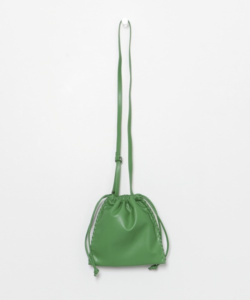 SENSE OF PLACE by URBAN RESEARCH（センスオブプレイスバイアーバンリサーチ）の「フェイクレザーハンドステッチキンチャクショルダー（ショルダーバッグ・メンズ・ブラック/グリーン/モカ・ONE）」の10枚目の写真