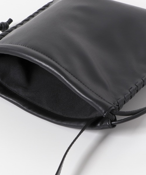 SENSE OF PLACE by URBAN RESEARCH（センスオブプレイスバイアーバンリサーチ）の「フェイクレザーハンドステッチキンチャクショルダー（ショルダーバッグ・メンズ・ブラック/グリーン/モカ・ONE）」の14枚目の写真