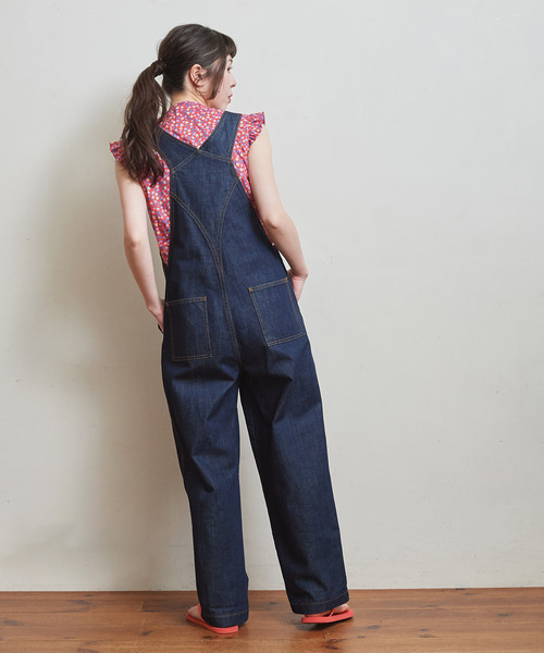 Dot&Stripes CHILD WOMAN(ドットアンドストライプス チャイルドウーマン)の「リバティ ストロベリー 前リボンノースリフリルブラウス(シャツ/ブラウス・レディース・レッド/グリーン・FREE)」の10枚目の写真
