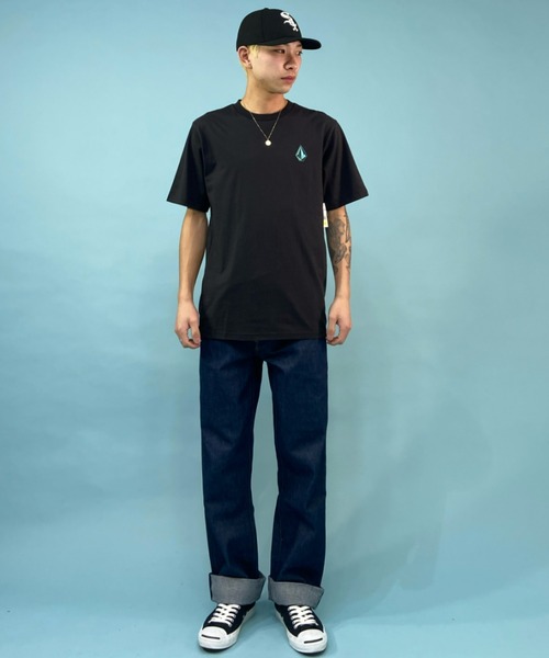 VOLCOM（ボルコム）の「VOLCOM/ボルコム ストーンロゴ ワンポイント プリントTシャツ AF022200（Tシャツ/カットソー・メンズ・ブラック/ホワイト・M/L/XL）」の11枚目の写真