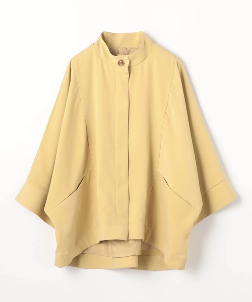 NICOLE white（ニコルホワイト）の「スタンドカラー ポンチョ ジャケット（ポンチョ・レディース・イエロー/グレー/オフホワイト・FREE）」の21枚目の写真