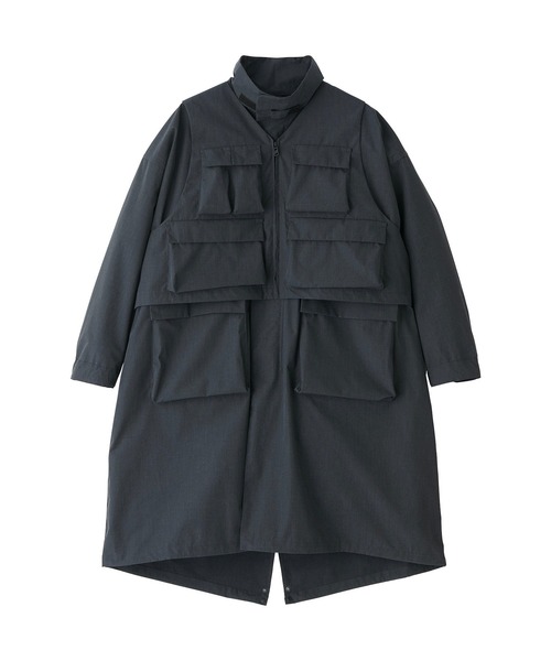 And A（アンドエー）の「Gramicci by F/CE. グラミチバイエフシーイー / F/CE x GRAMICCI LAYERED OUTERWEAR 3WAYレイヤードアウターウェア M65 / GUJ2-F3005（モッズコート・メンズ・ブラック/オリーブ/セージグリーン・MEDIUM/LARGE/SMALL）」の2枚目の写真