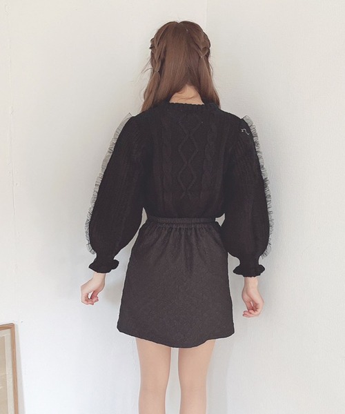 Swankiss(スワンキス)の「SX pearl line S/K(スカート・レディース・ホワイト/ブラック/サックスブルー/ピンク・FREE)」の7枚目の写真