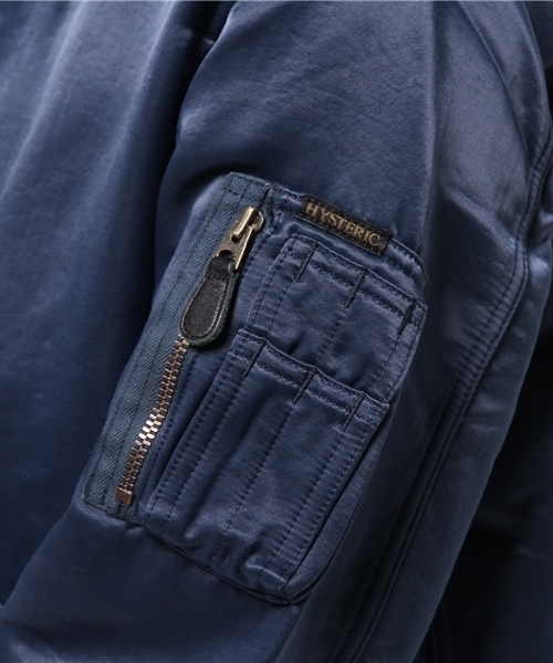 ボア MA-1ジャケット ネイビー HYSTERIC GLAMOUR ボア MA-1ジャケット ネイビー HYSTERIC GLAMOUR HYSTERIC