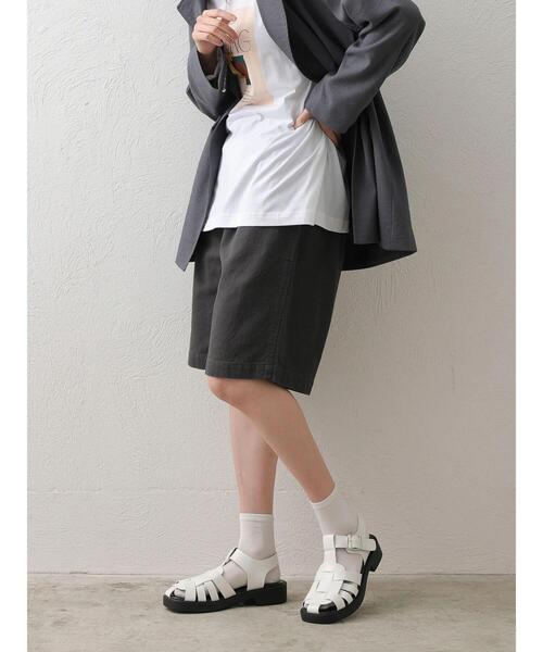 Green　Parks（グリーンパークス）の「グルカショートパンツ（その他パンツ・レディース・ベージュ/チャコールグレー・FREE）」の3枚目の写真