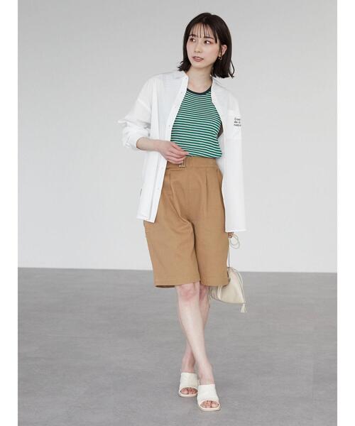 Green　Parks（グリーンパークス）の「グルカショートパンツ（その他パンツ・レディース・ベージュ/チャコールグレー・FREE）」の5枚目の写真