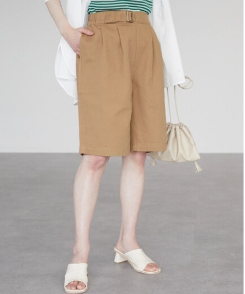 Green　Parks（グリーンパークス）の「グルカショートパンツ（その他パンツ・レディース・ベージュ/チャコールグレー・FREE）」の2枚目の写真