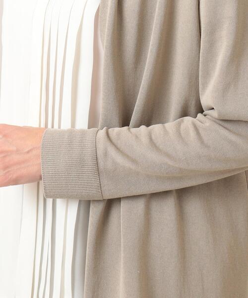UNTITLED（アンタイトル）の「◆【清涼感】コットン混 ミドルカーディガン＜洗える／オンオフどちらも＞（カーディガン/ボレロ・レディース・ブラック/グレー系/サンドベージュ・48/44/02/04/00）」の9枚目の写真